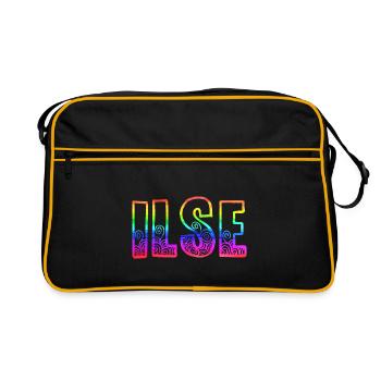 ilse rs regenbogen - Retro Tasche - Schwarz/Gold - Vorne