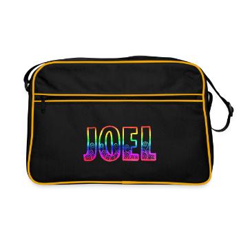 joel rs arc-en-ciel - Sac Retro - noir/or - Devant