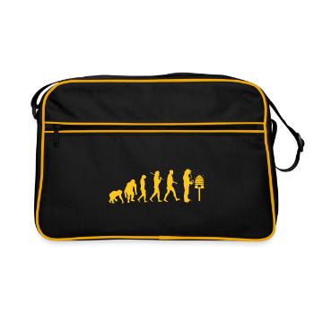BEEKEEPER - Evolution - Beekeeper Gift - Retro Bag - black/gold - Front