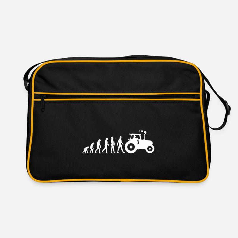Tracteur - Evolution - Trekker - Agriculteur Sac Retro