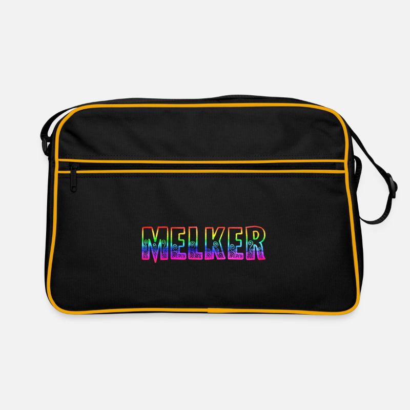 melker rs regenbogen Retro Tasche