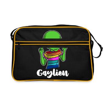 LGBT - Retro Tasche - Schwarz/Gold - Vorne