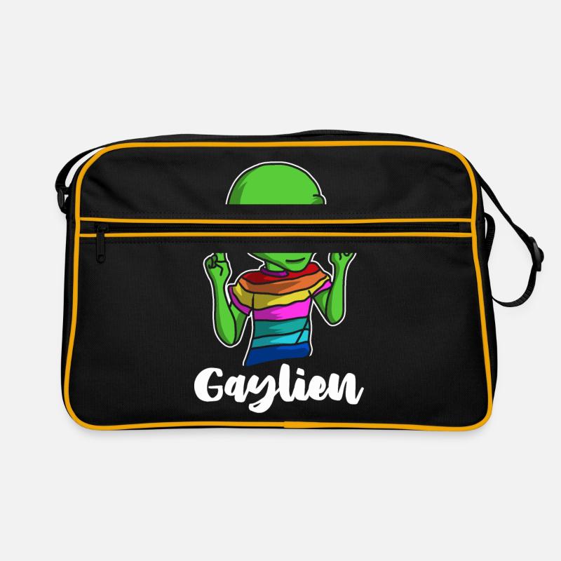 LGBT - Retro Tasche - Schwarz/Gold