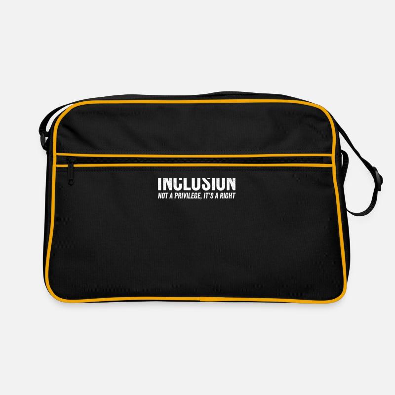Inklusion Integration Recht Sonderpädagogik Shirt Retro Tasche
