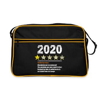 Une étoile mauvaise année 2020 non recommandée - Sac Retro - noir/or - Devant