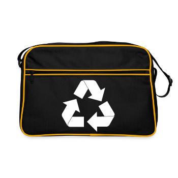 Recycling - Retro Bag - black/gold - Front