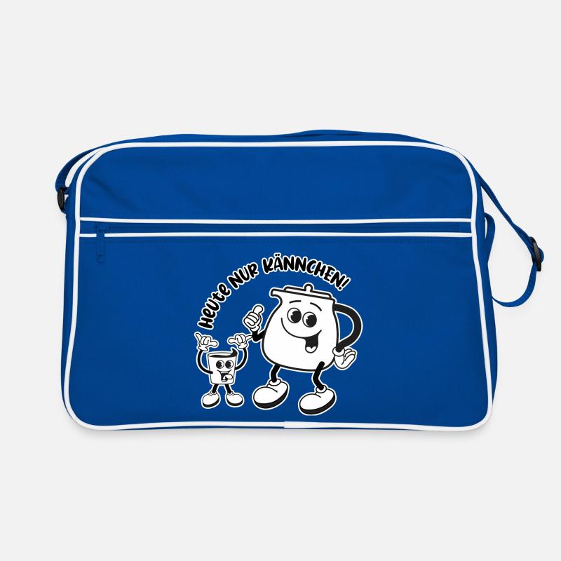 Heute nur Kännchen - Wird ein harter Tag! Retro Tasche