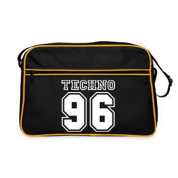 TECHNO 96 - Sac Retro - noir/or - Devant
