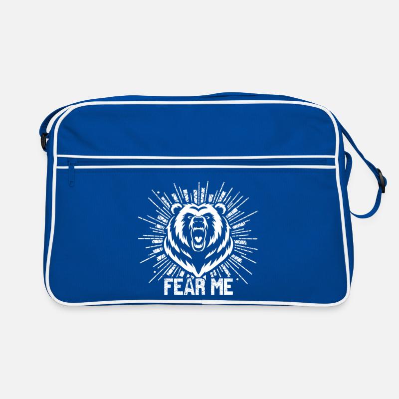 Émulation de la tête d’ours avec lettrage Sac Retro