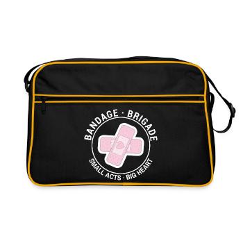 Bandade-Brigade Small acts. big heart. chest print - Retro Bag - black/gold - Front