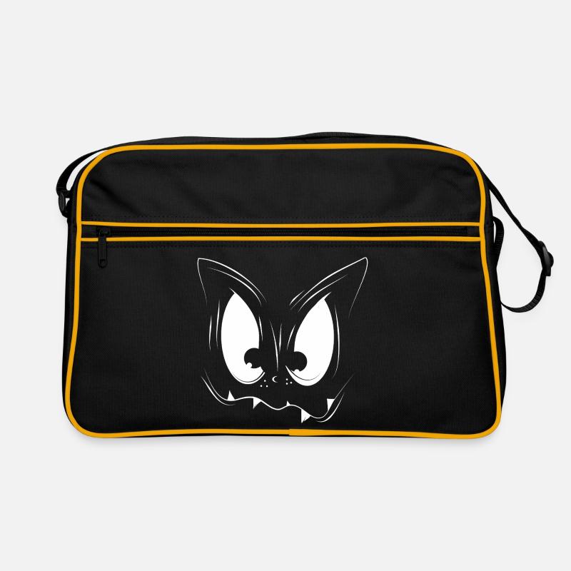 Visage de monstre mignon – grands yeux et attrape Sac Retro