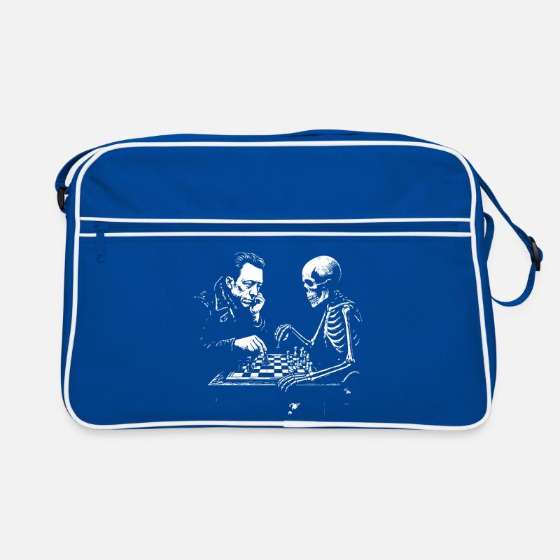 Duel d’échecs Camus et Skeleton Sac Retro