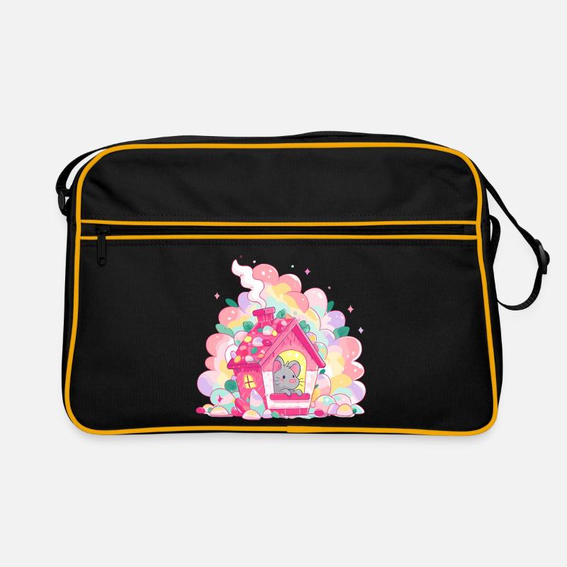 Maison de sucre avec la souris Sac Retro