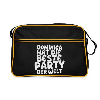 Dominica as a holiday destination - Retro Bag - black/gold - Front