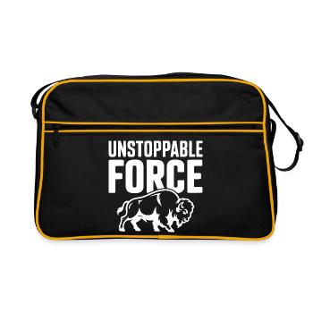 Unstoppable Force - Retro Bag - black/gold - Front