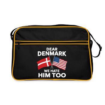 Dear Denmark We Hate Him Too - Retro Bag - black/gold - Front