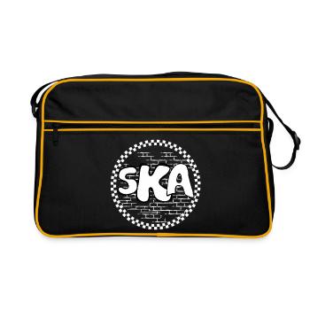 Je vais porter un t-shirt - Sac Retro - noir/or - Devant