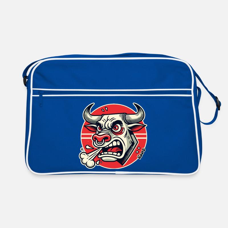 Angry Bull Retro Logo Retro Bag
