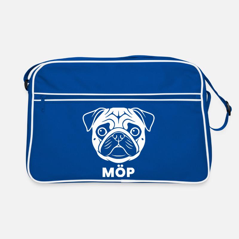 Moos Gesicht mit MÖP Schriftzug  Retro Tasche