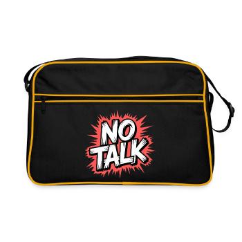 Pas de déclaration de parole - Sac Retro - noir/or - Devant