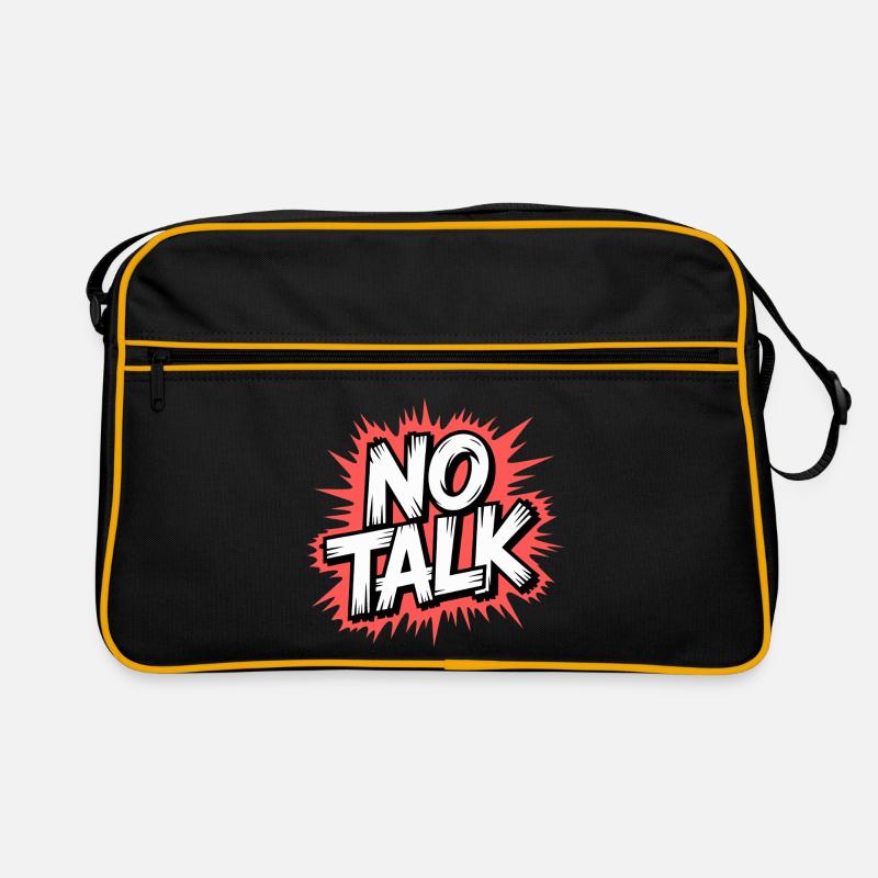 Pas de déclaration de parole Sac Retro