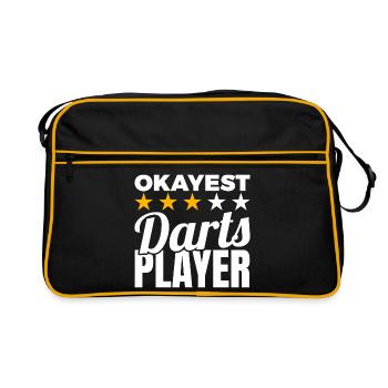 Average darts player - Retro Bag - black/gold - Front