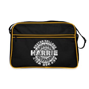 Harrie as a gift - Retro Bag - black/gold - Front