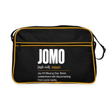 JAMO : La joie de ne rien faire - Sac Retro - noir/or - Devant