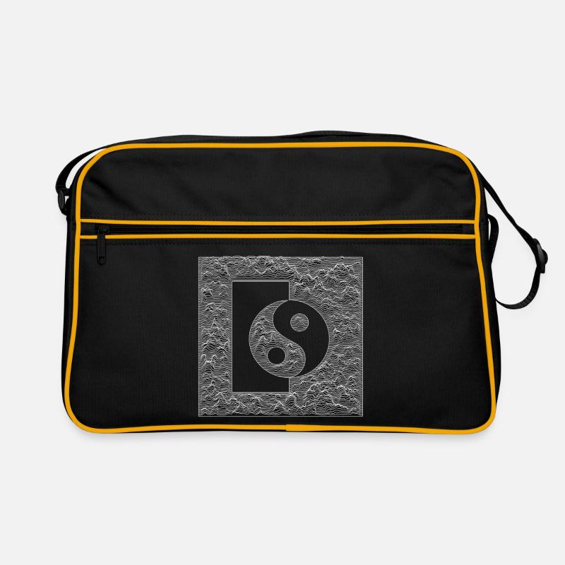 Yin Yang - White - Retro Bag - black/gold