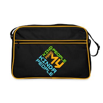 Les gens gentils sont mon genre de gentillesse - Sac Retro - noir/or - Devant