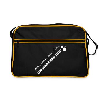 Wartburg - IFA mobile DDR - History - Retro Tasche - Schwarz/Gold - Vorne