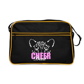 Cheer Dad - Retro Tasche - Schwarz/Gold - Vorne