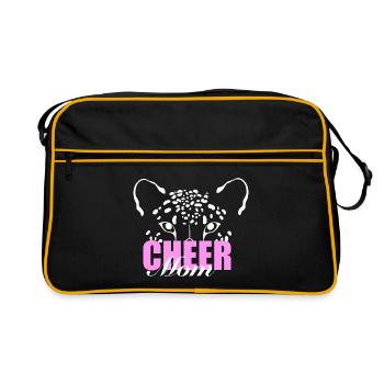 Cheer Mom  - Retro Tasche - Schwarz/Gold - Vorne