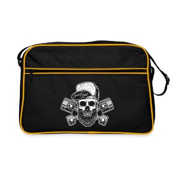 IFA Barkas B1000 Low - Mechanic Skull - Sac Retro - noir/or - Devant