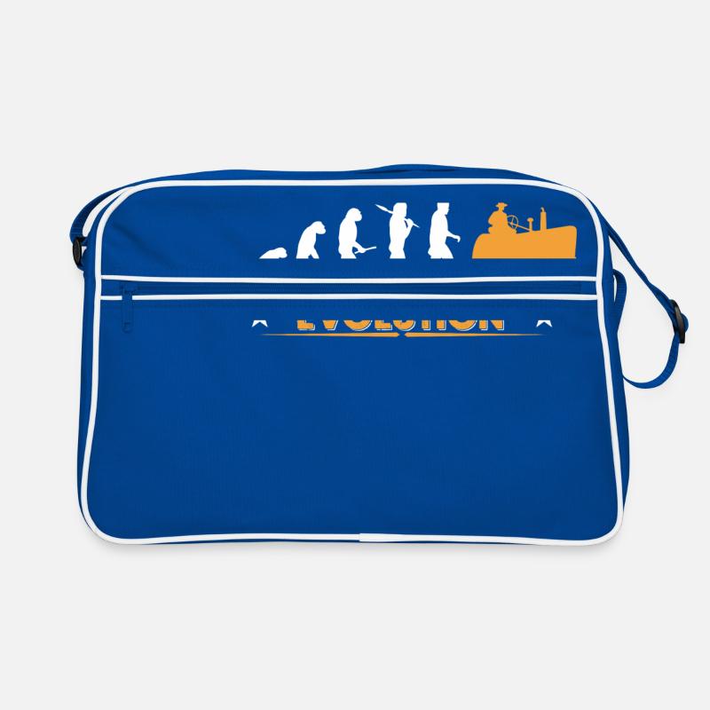 Landwirt Traktor Evolution - orange/weiss Retro Tasche