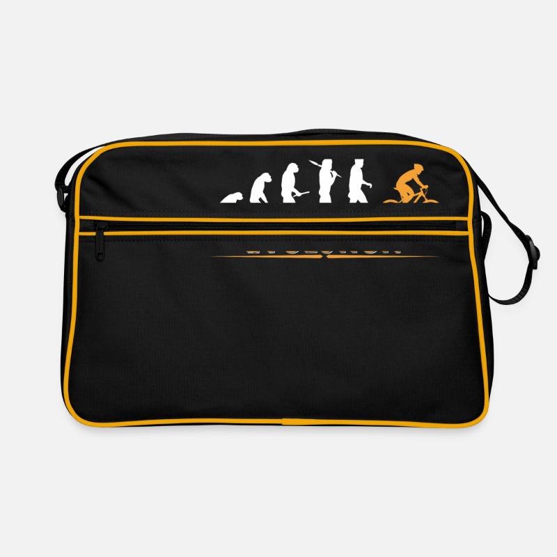 Mountain bike evolution - orange/white Retro Bag