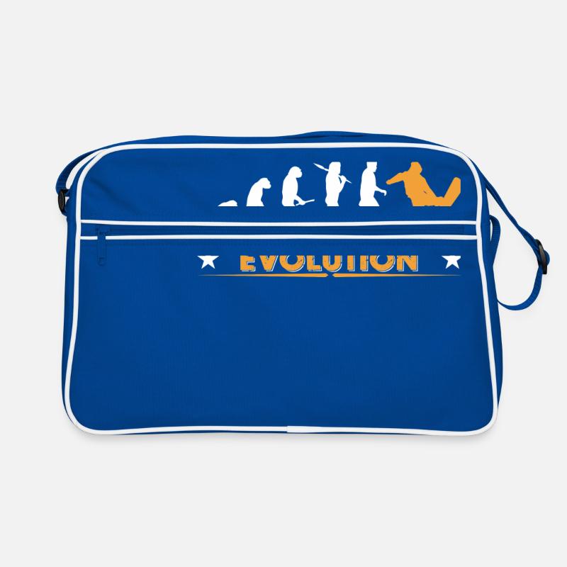 Snowboard Evolution - orange/weiss Retro Bag