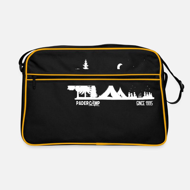 Padercamp exklusiv - Retro Tasche - Schwarz/Gold