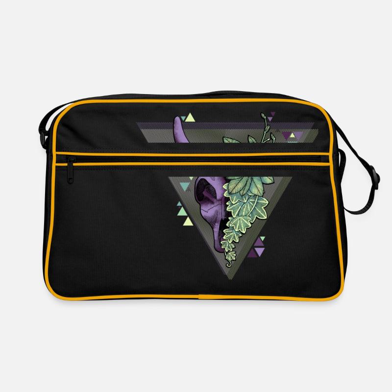 Schädel - Schädel Retro Tasche