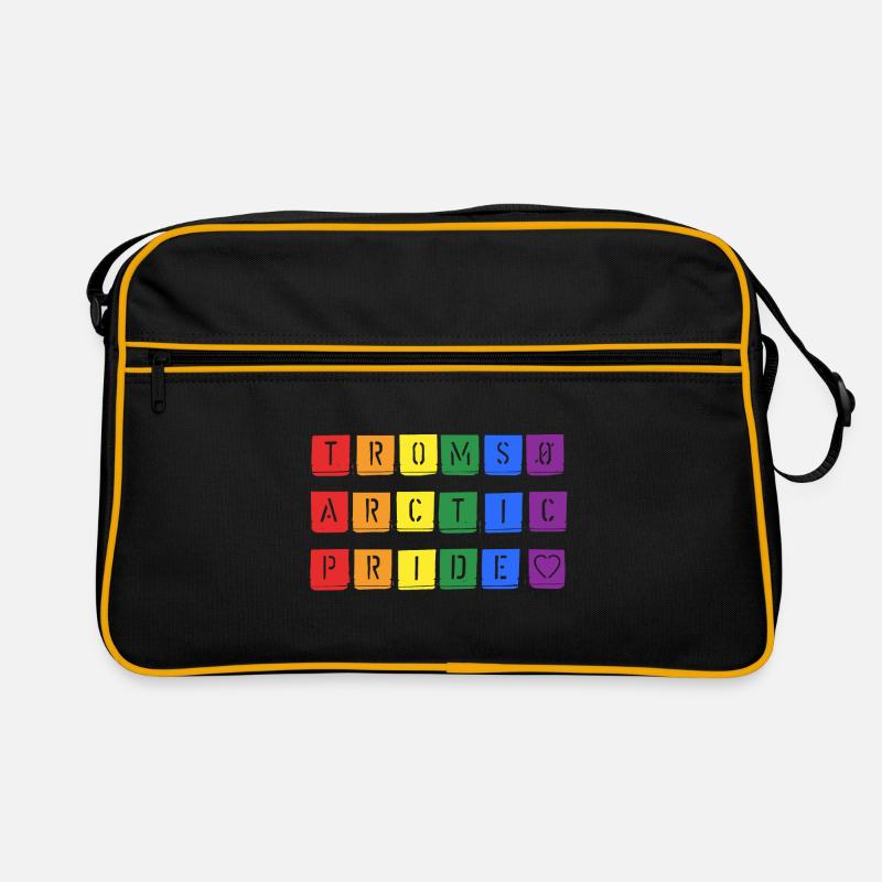 Tromsø Arctic Pride - Retro Tasche - Schwarz/Gold