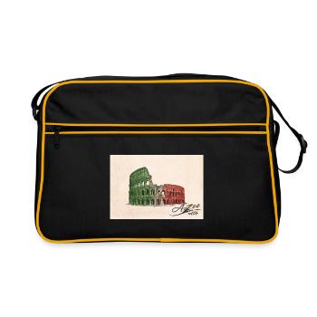 Azzo - Retro Bag - black/gold - Front