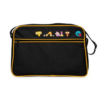 Janis - Retro Tasche - Schwarz/Gold - Vorne
