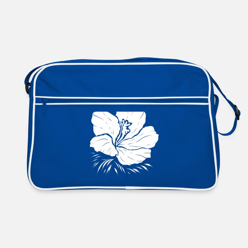 Fleur blanche Sac Retro