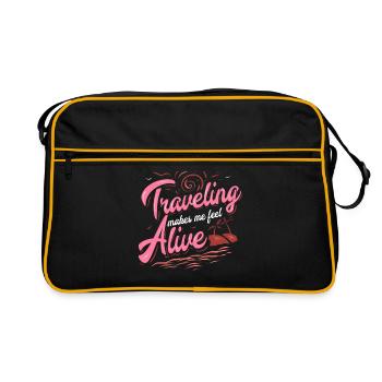 Vie de voyage - Sac Retro - noir/or - Devant