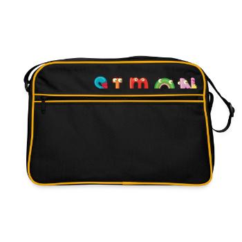 Simon - Retro Tasche - Schwarz/Gold - Vorne