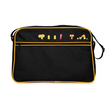 Julia - Retro Tasche - Schwarz/Gold - Vorne
