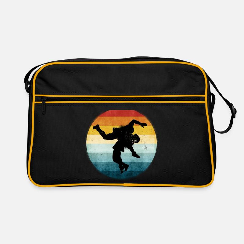 Ringen - Retro Tasche - Schwarz/Gold