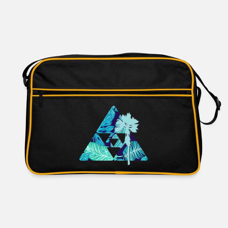 Palmen Blätter Retro Tasche
