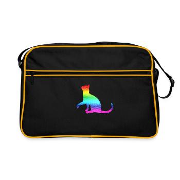 Cat, Cat - Retro Bag - black/gold - Front
