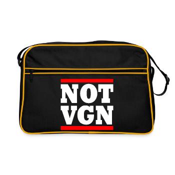 Not vegan - Sac Retro - noir/or - Devant